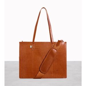 BEIS work tote in croc